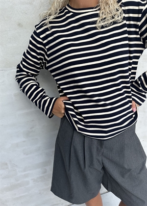 Nete stripe bluse Navy/Offwhite Boii Studios 